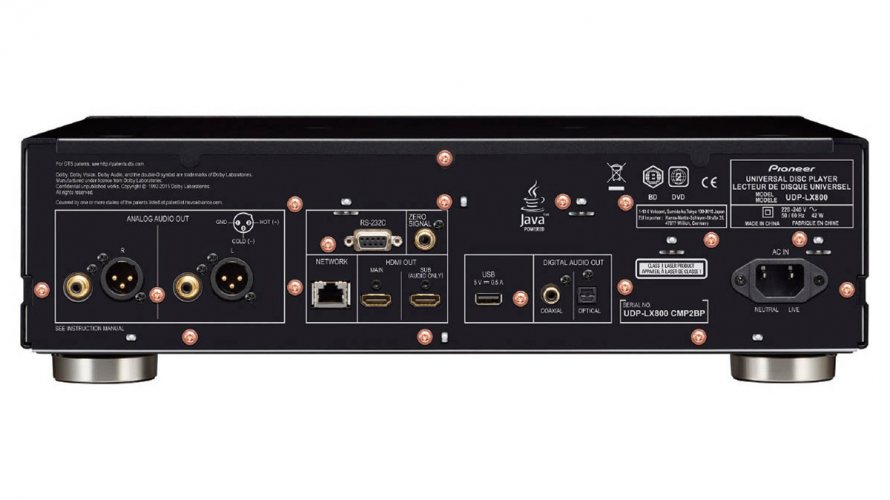 Pioneer UDP-LX800 задняя панель